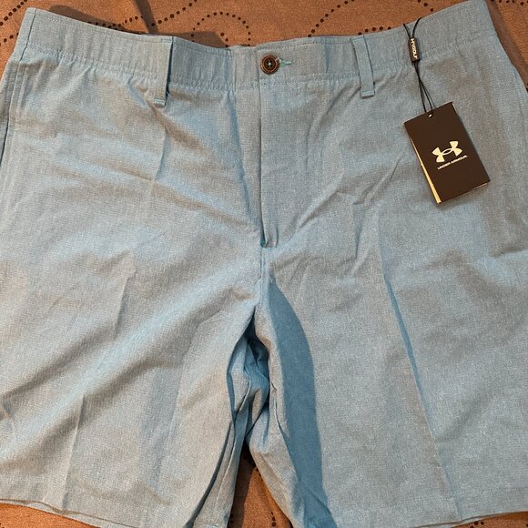 UNDER ARMOUR VENTED GOLF CAPRI BLUE SHORTS SIZE 40 MEN NWT $75.00 - Picture 3 of 4